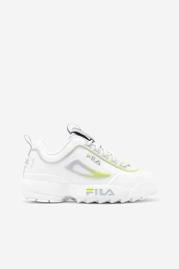 Zapatillas Fila Mujer Blancas / Verde Claro - Disruptor 2 Fs - España 983216WVN